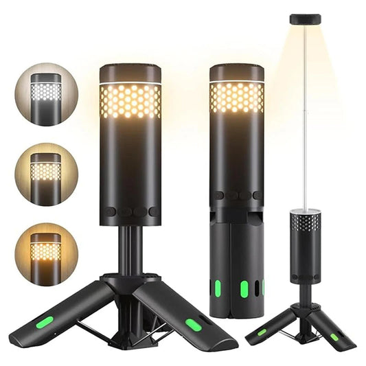 Rechargeable LED Camping Lantern with Tripod and Power Bank – 45 Hours Brightness, Weatherproof and Adjustable Light 0