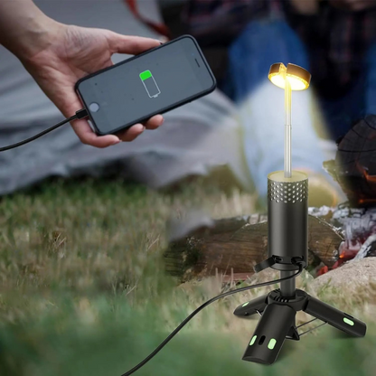 Rechargeable LED Camping Lantern with Tripod and Power Bank – 45 Hours Brightness, Weatherproof and Adjustable Light 5