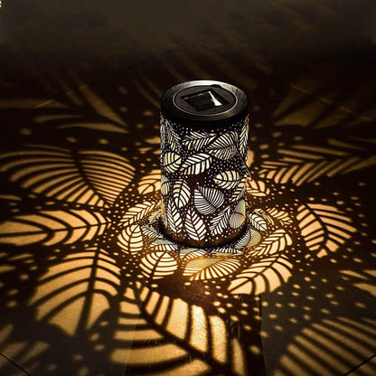 Solar Outdoor Lantern with Leaf Design – Eco-Friendly Solar Lanterns for Garden and Patio Decor 3